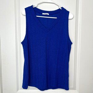 Cherish Sleeveless Tank Top Women's Size Medium Royal Blue